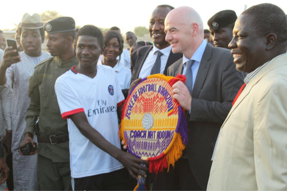 Tchad : La visite en images du patron de la FIFA