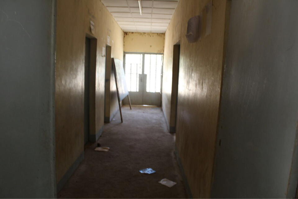 Un couloir du lycée de Walia aujourd'hui. Alwihda Info/D.W.