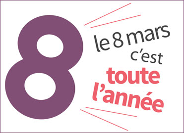 Slogan du 8 mars. Crédits photo : DR