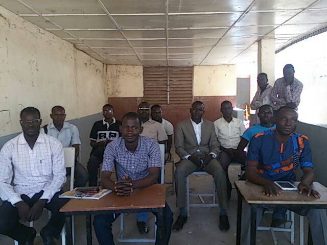 Point de presse des étudiants de Master. Alwihda Info/M.M.