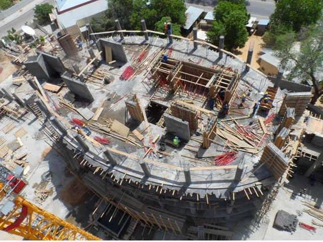 Vue du ciel du nouveau siège de l'ONAMA. © Al Manna Groupe