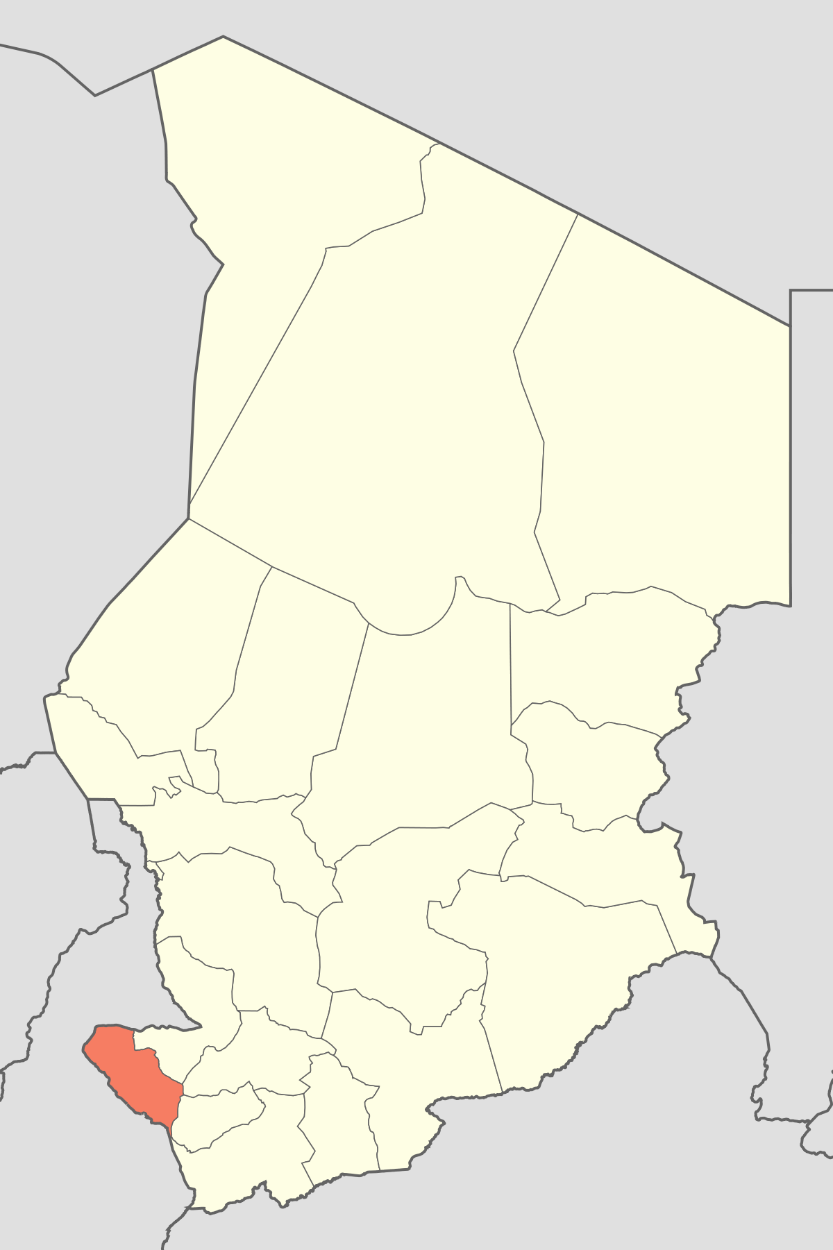 La province du Mayo-Kebbi ouest.