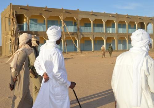 Idriss Déby lors de son déplacement à Kalaït. © PR