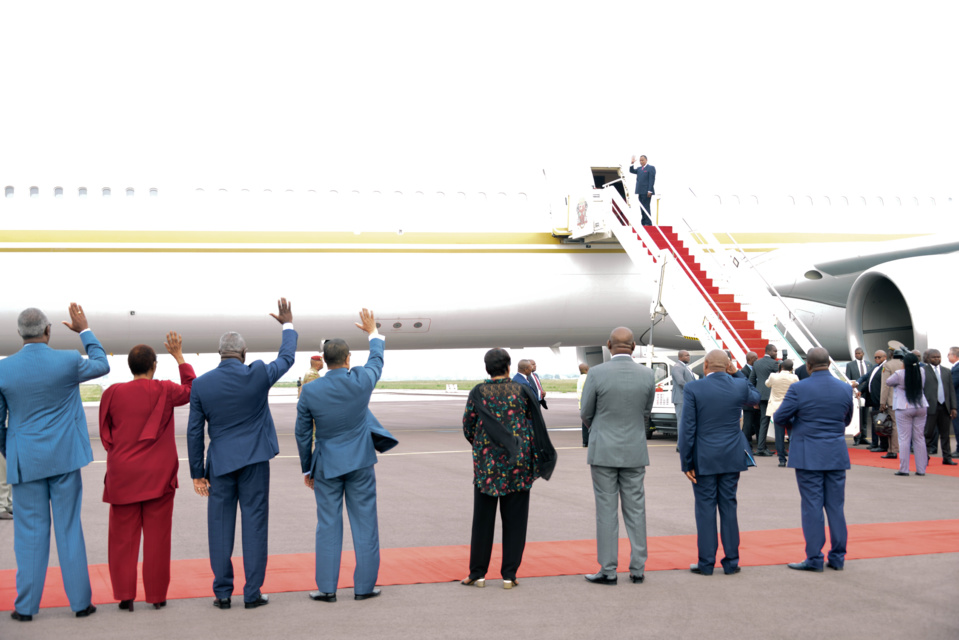 Départ de Sassou N'Guesso pour la Russie.