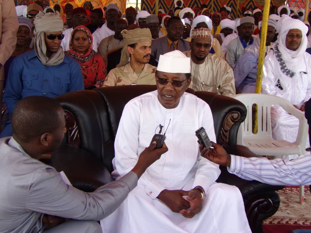 En images : visite du président de la République à Abéché