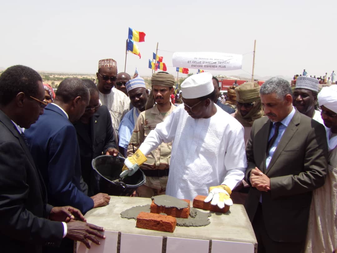 En images : visite du président de la République à Abéché