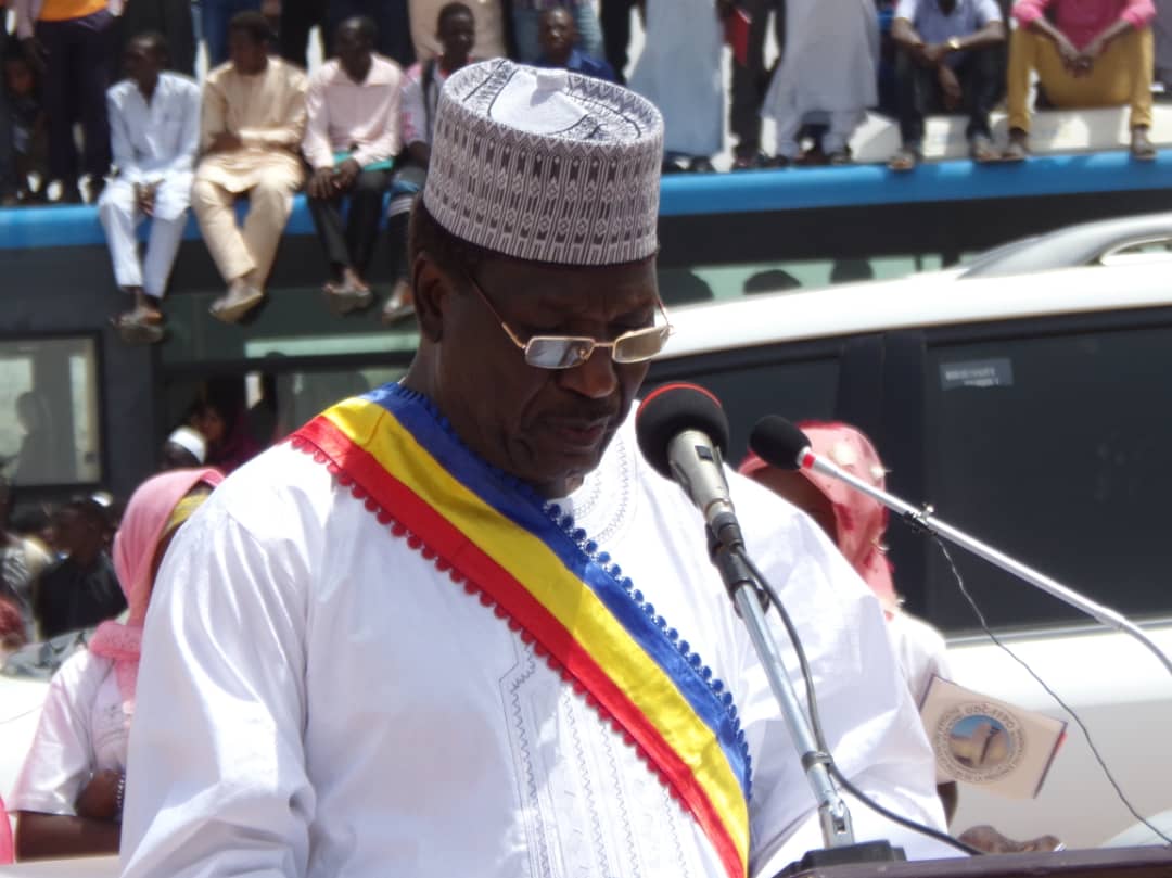 En images : visite du président de la République à Abéché