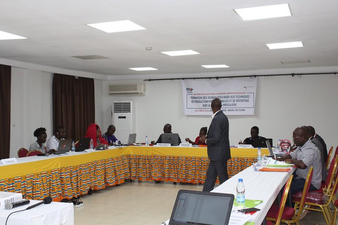 Côte d’Ivoire / Lutte contre la migration irrégulière : Des journalistes-radio formés aux techniques de production et de reportage sur le fléau
