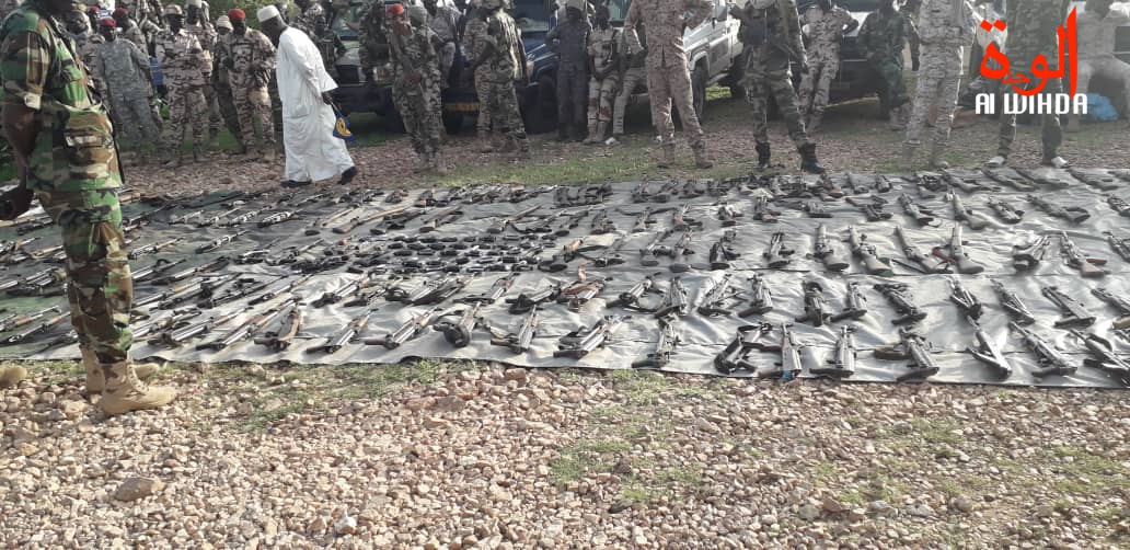 En images : importante saisie d'armes de guerre à l'Est du Tchad. © Alwihda Info
