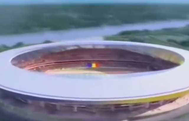 La maquette du futur stade omnisports de Mandjafa. © DR