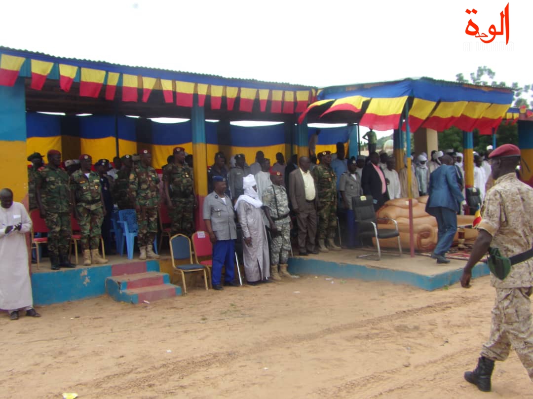 Tchad : cérémonie de prise d'armes à Goz Beida, au Sila, ce lundi 12 août 2019. © Alwihda Info