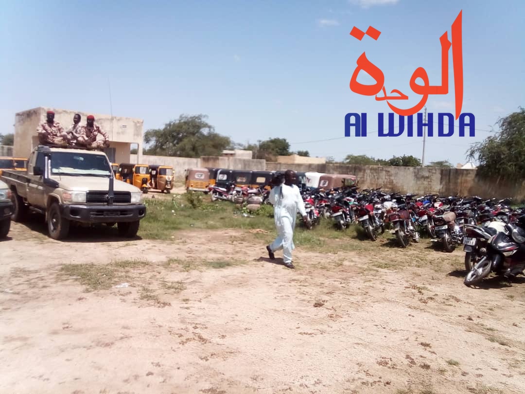 Tchad : 97 motos, 30 Rakcha et 4 véhicules saisis à Abéché. © Alwihda Info