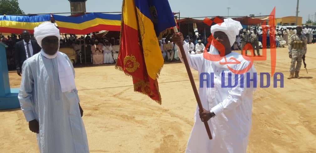 Cérémonie d'installation le 29 août 2019 à Abéché, du nouveau préfet du département de Ouara, Abakar Maïna Mahamat. Tchad © Alwihda Info