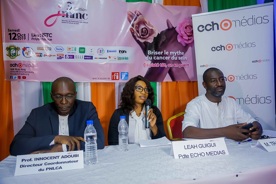 Côte d’Ivoire/Journées de mobilisation des médias contre le cancer du sein : La 3e édition a lieu le 12 octobre 2019 à l’Istc-polytechnique