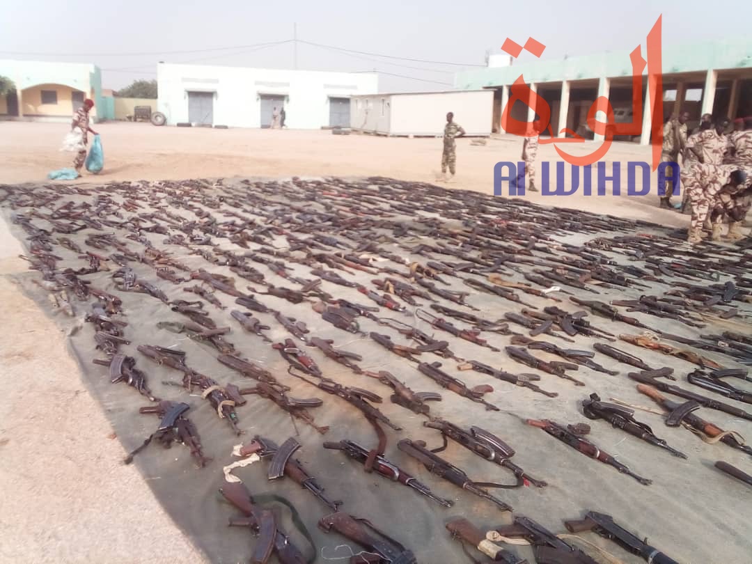 Tchad : saisie record de 678 armes, 6 bazooka et 4000 munitions