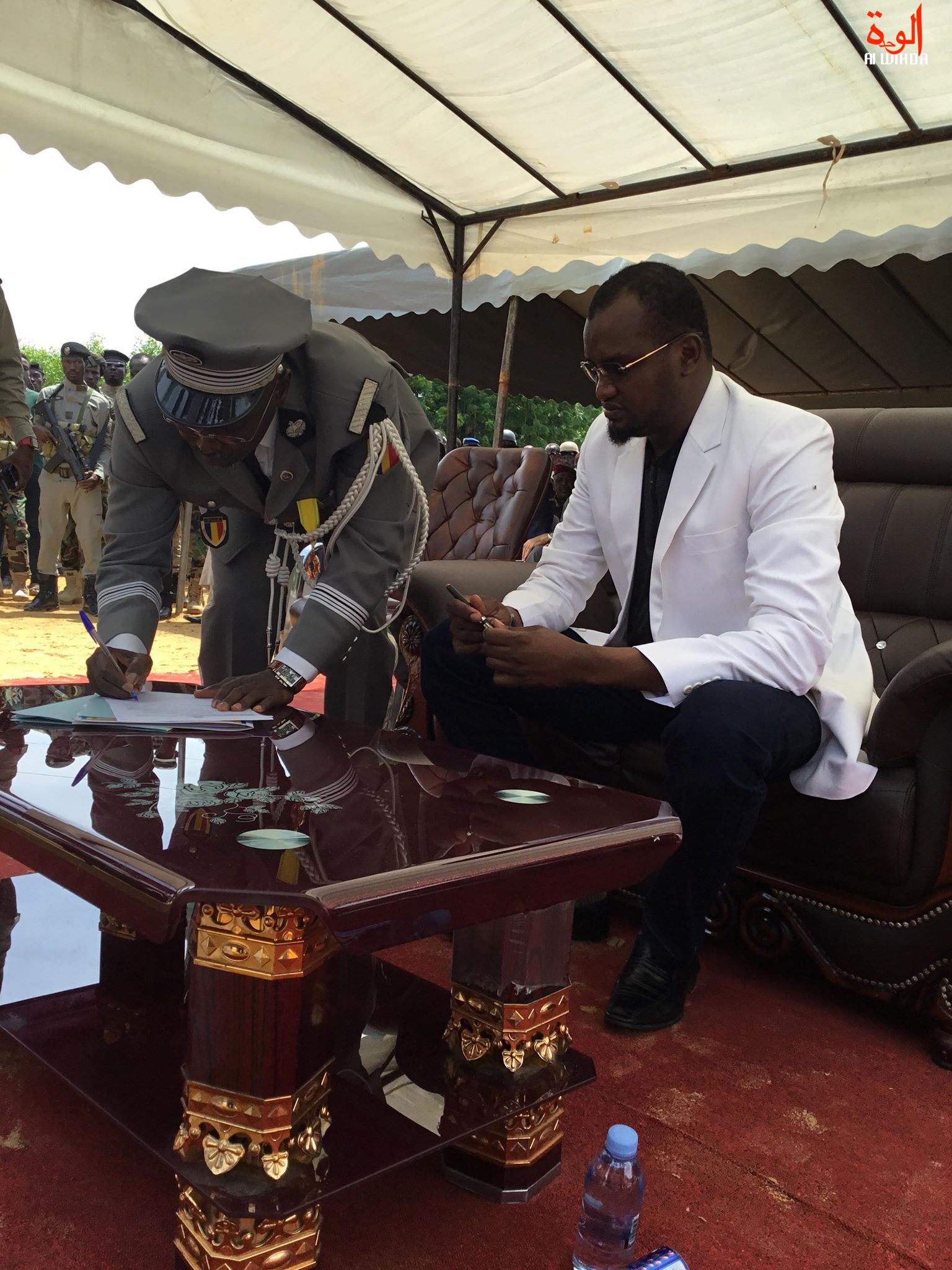 Le ministre délégué à la Présidence de la République, chargé de la défense nationale, de la sécurité, des anciens combattants et victimes de guerre, Mahamat Abali Salah. Illustration. © Alwihda Info