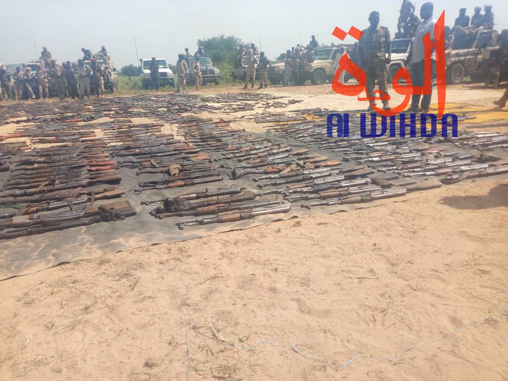 Tchad : impressionnante saisie d'un millier d'armes dont 6 bazooka au Sila