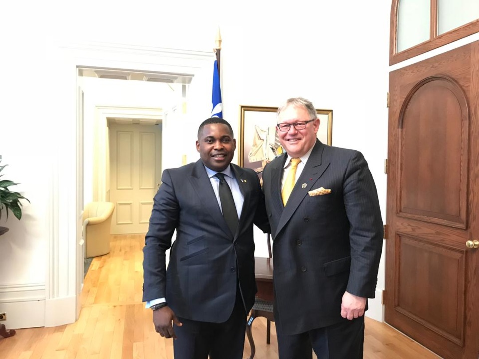 Brice Dimitri Bayendissa et Jacques Chabon.