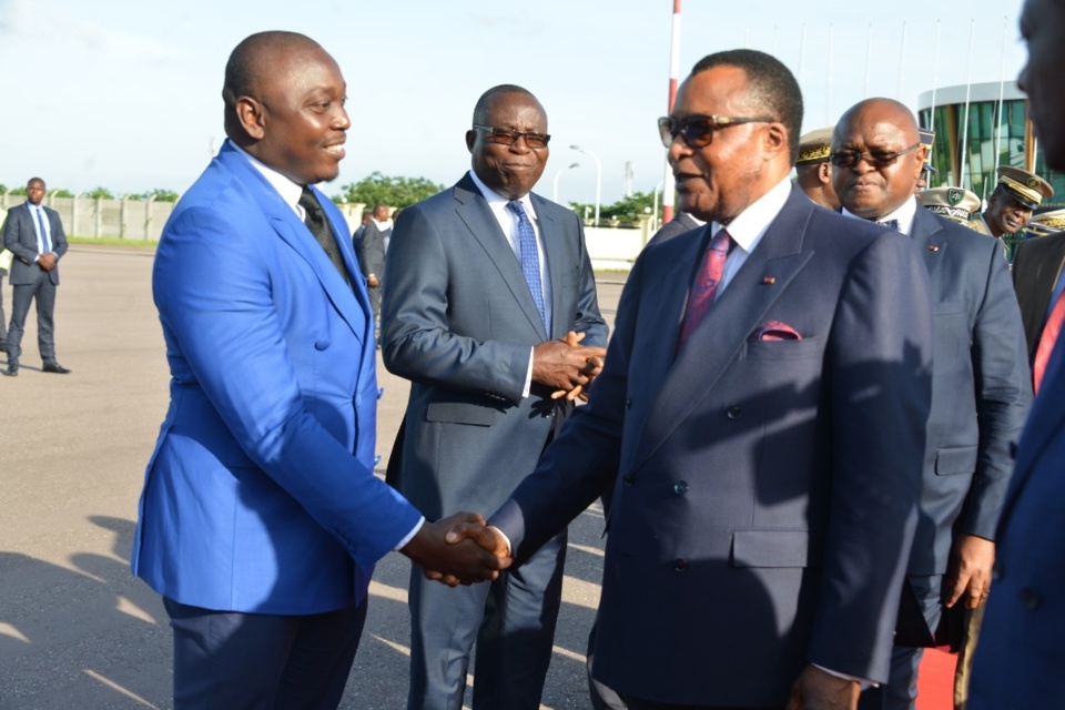 Départ de Denis Sassou N'Guesso à Yaoundé.