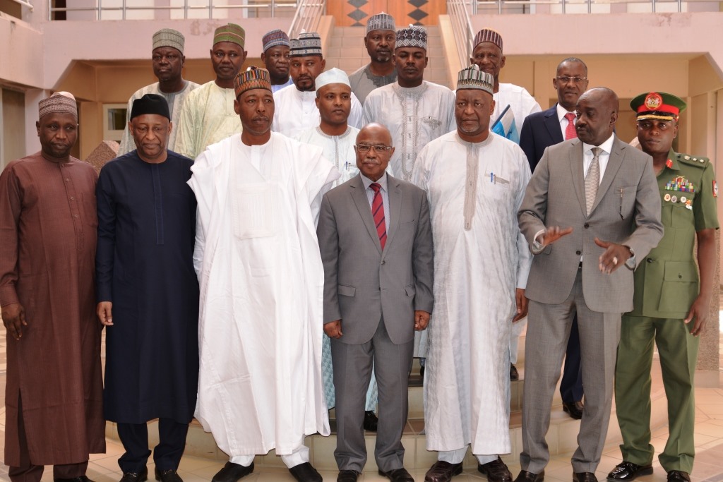 Tchad : le gouverneur nigérian de l’Etat du Bornou reçu à la Présidence. © PR