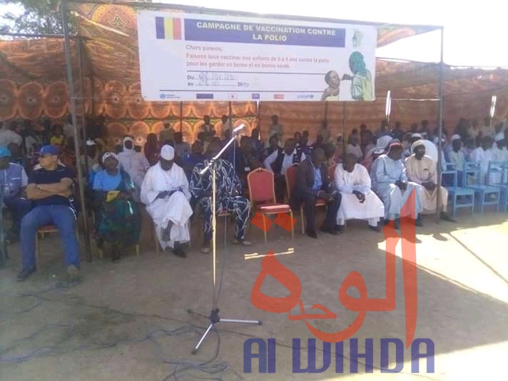 Lancement de la campagne de vaccination contre la poliomyélite à Mongo, au Guéra. © Adam Ibrahim/Alwihda Info
