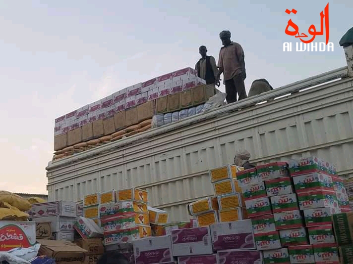 Un chargement de marchandises à Goz Beida. Illustration. © Mahamat Issa Gadaya/Alwihda Info
