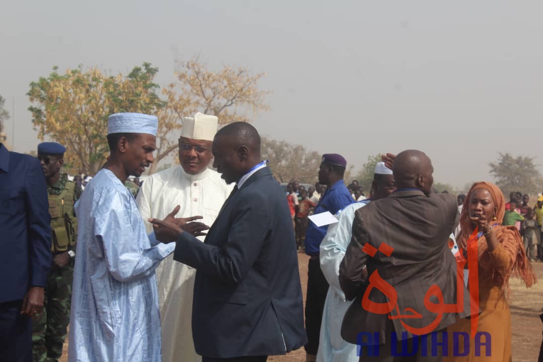 Tchad : le ministre d'Etat Kalzeube Payimi et sa délégation accueillis à Pala. © Malick Mahamat/Alwihda Info
