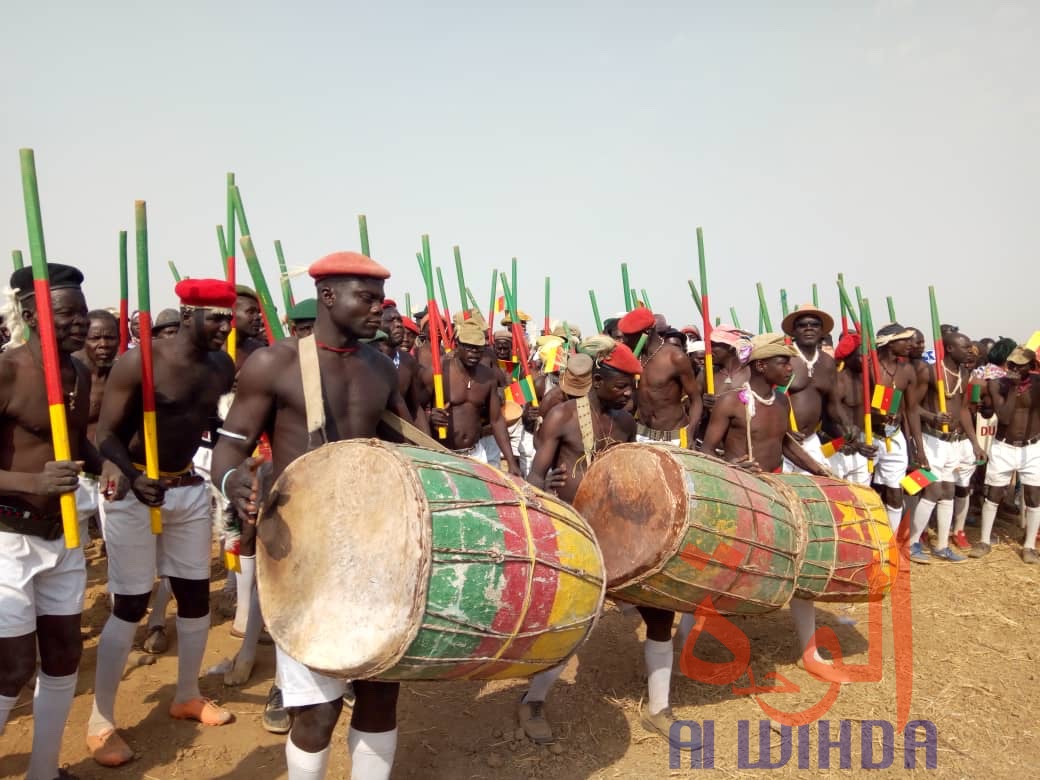 Tchad : la population mobilisée à Bongor pour la visite du président. © Golmen Ali/Alwihda Info