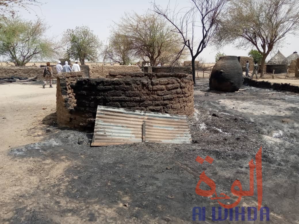 Tchad : un incendie ravage un village au Batha, la population dans le désarroi
