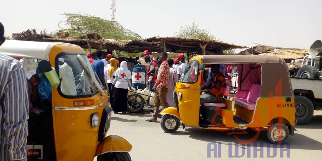 Tchad - Covid-19 : La Croix-rouge s'implique dans la sensibilisation. © Abba Issa/Alwihda Info