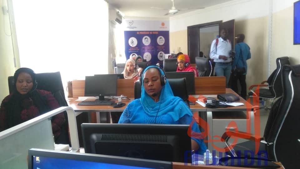 Tchad - Covid-19 : l'ARCEP lance un call center pour le numéro vert 1313. © Malick Mahamat/Alwihda Info