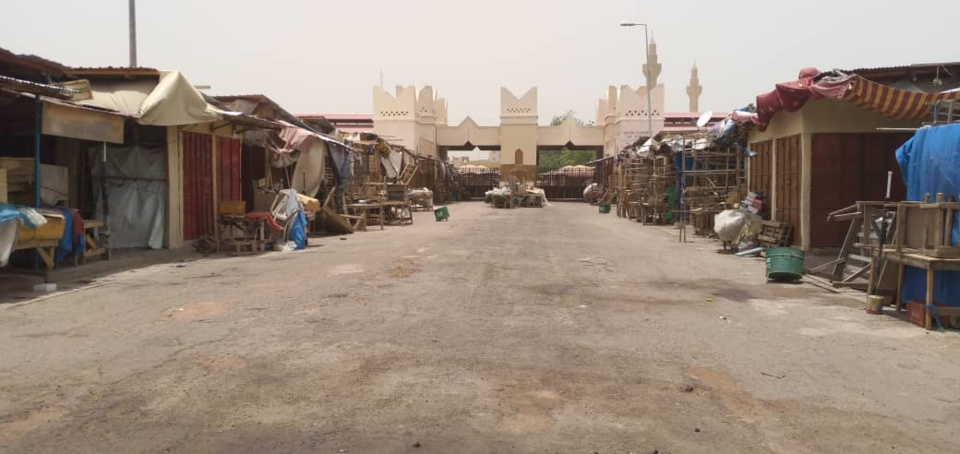Une rue menant au grand marché de N'Djamena, au Tchad. © Djibrine Haïdar/Alwihda Info