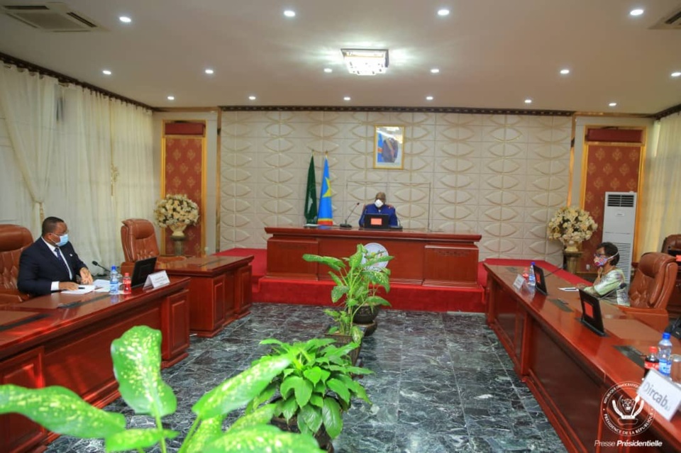 Rencontre entre Jean Claude Gakosso et le président Felix Tshisékédi © Présidence RDC