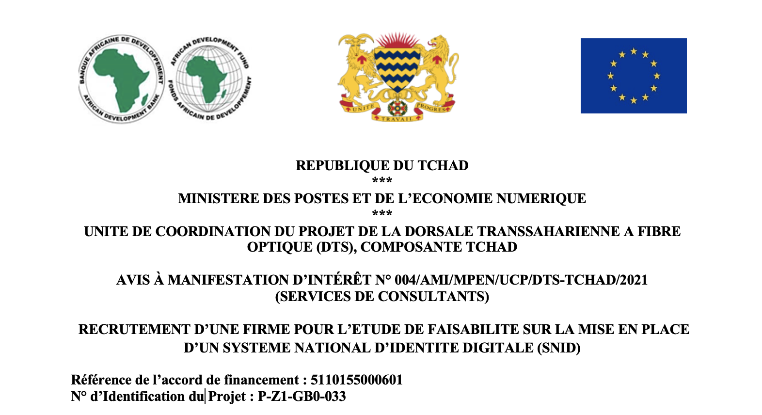 @Projet DTS-Tchad