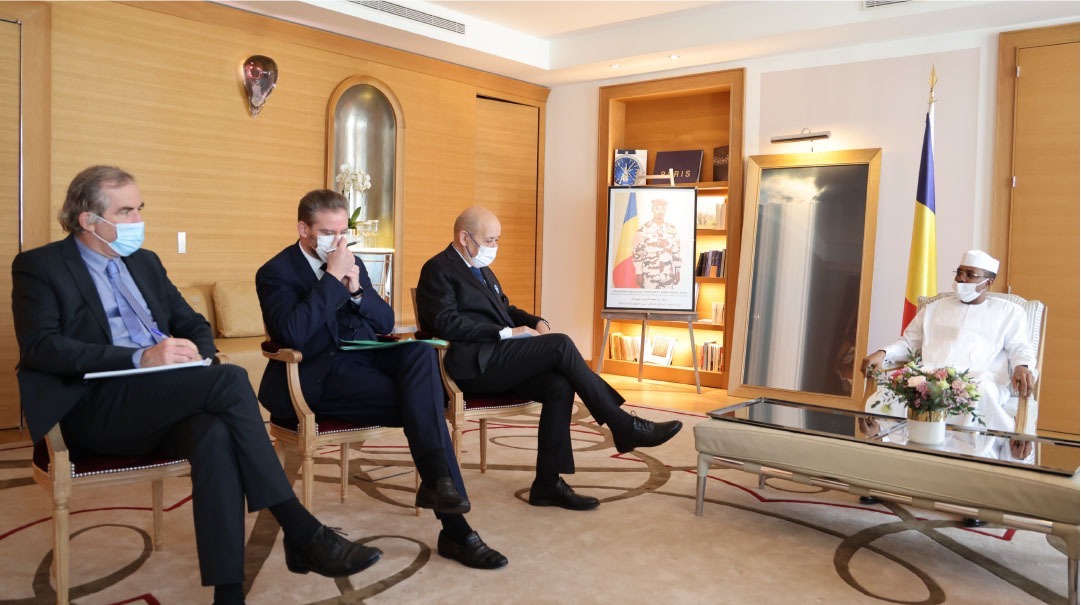 Tchad-France : entretien entre Mahamat Idriss Deby et Jean-Yves Le Drian à Paris
