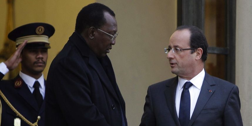 Idriss Deby en visite à l'Elysée, le 5 décembre dernier. Photo : Sipa