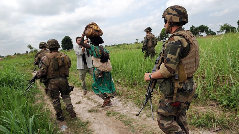 Une patrouille de l'armée française en Centrafrique. Sia kambou/AFP