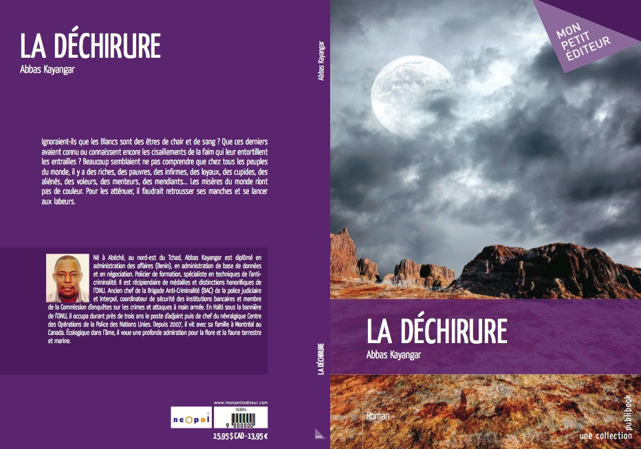 "La déchirure", un chef-d'oeuvre littéraire écrit par le tchadien Abbas Kayangar.