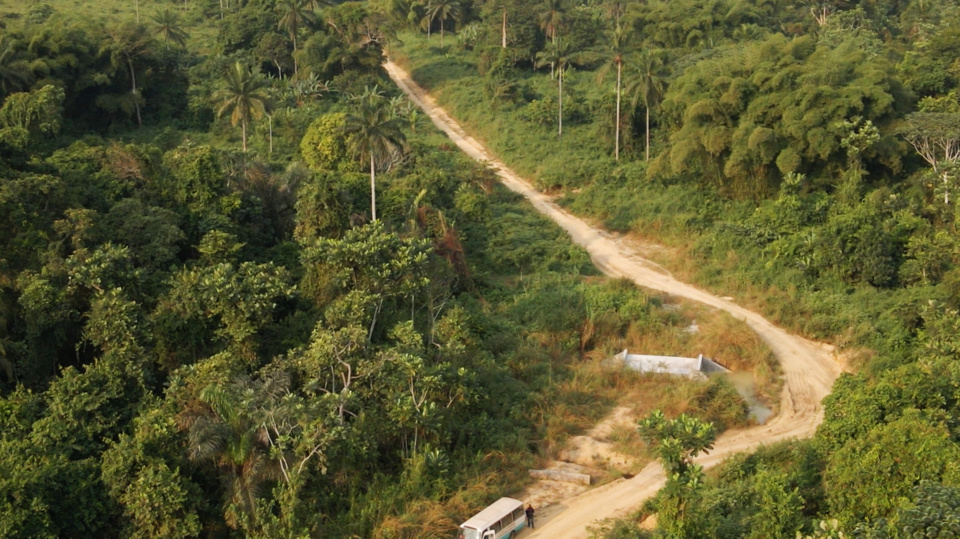 Une vue partielle du  tronçon Kingani-Komono