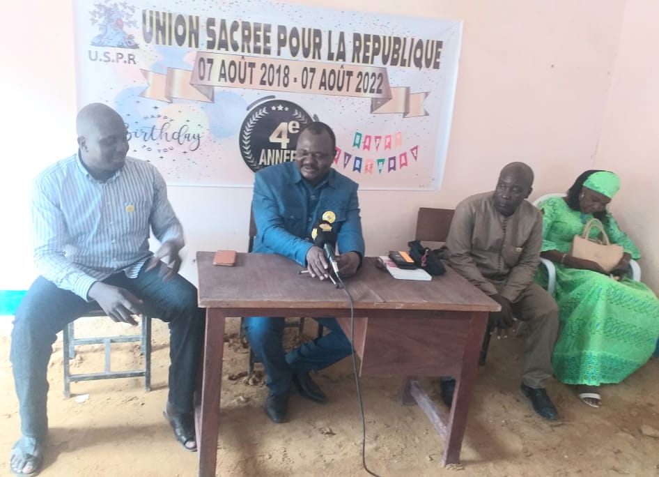 Le président national du parti, François Djekombé. © Georges Lawane/Alwihda Info