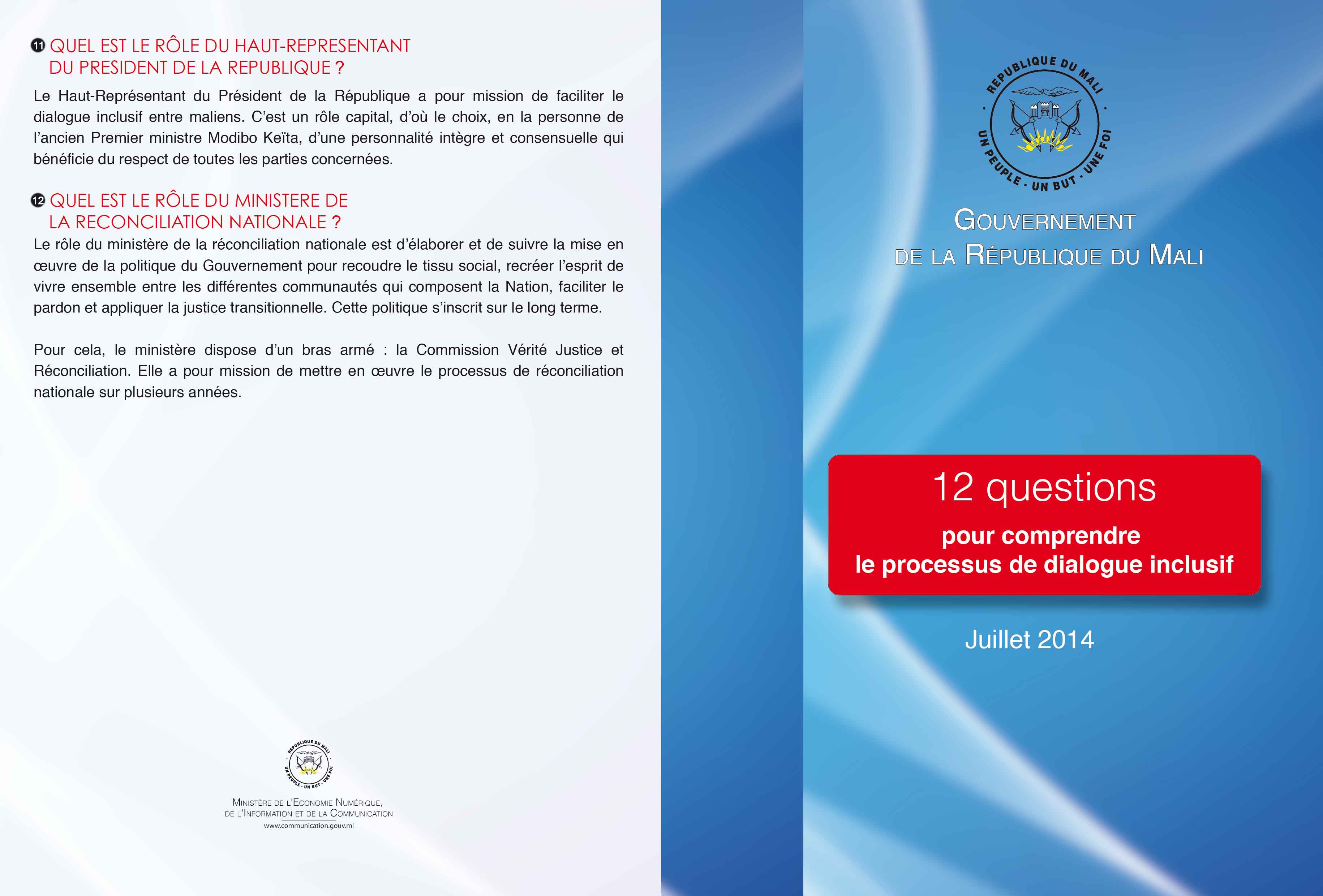 Mali : 12 questions pour comprendre le processus de dialogue inclusif