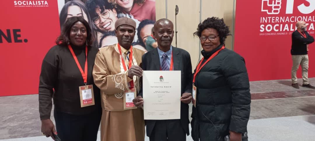 Espagne : l'UNDR à l'ouverture du 26ème Congrès de l'Internationale socialiste