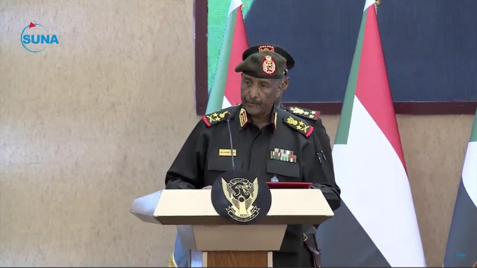 Le général Abdul Fattah Al-Burhan, président du Conseil de souveraineté de transition. © SUNA/DR