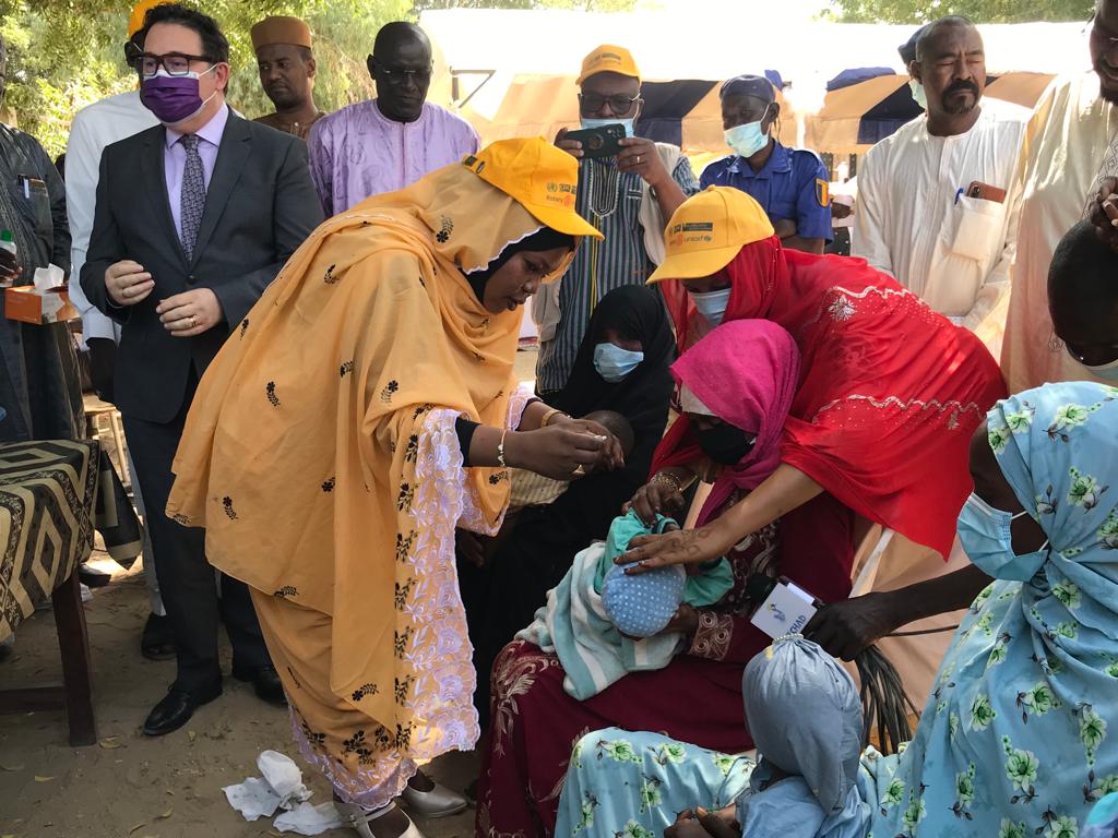 Tchad : campagne de vaccination contre la poliomyélite dans 8 districts pour immuniser 882 069 enfants
