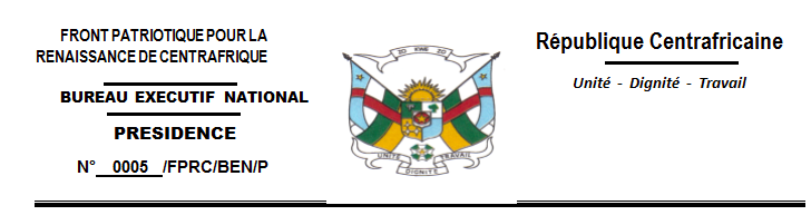 Rca: mesures sélectives et discriminatoires prises à l’encontre de nos deux cadres de l’ex Coalition SELEKA