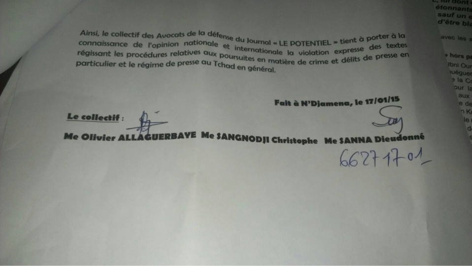 Tchad : Détention abusive du journaliste Bruce Djim-Adjim Ouaye, les avocats en colère