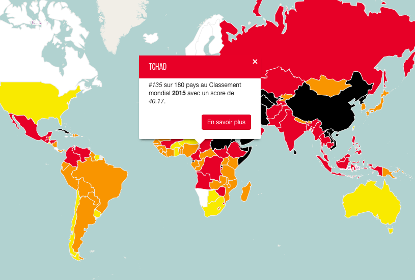 Liberté de la Presse : Le Tchad à la 135ème place du classement RSF de 2015