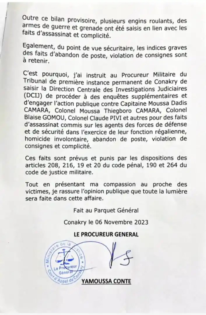 Guinée/ Évasion à la maison centrale de Conakry : le bilan provisoire fait état de 9 morts