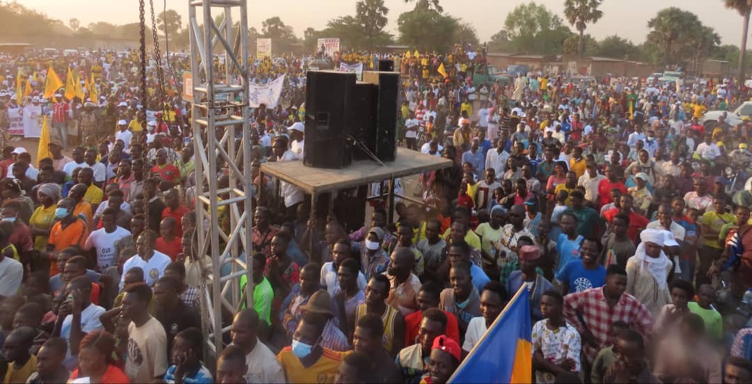 Tchad :  rassemblement historique du RJ/MPS à Moundou pour soutenir le "Oui" au Référendum