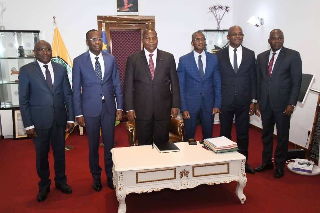 RCA : le président de la République reçoit le nouveau gouverneur de la BEAC